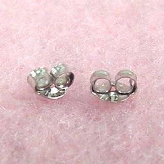 Jewelry Finding   14K White Gold Small Earring Backs