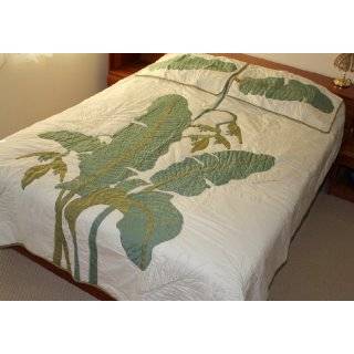 King Size Hawaii Comforter Quilt   Heliconia Flower.