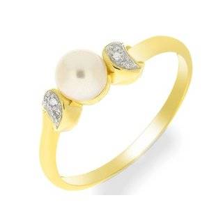 Damen Ring 9 Karat (375) Gelbgold Diamant Gr. 52 (16.6) 192R0249 01