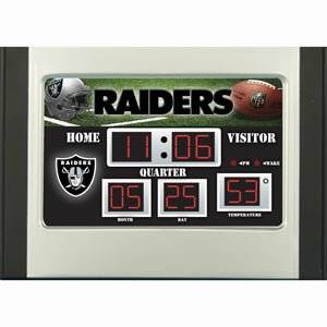 Oakland Raiders Scoreboard Desk & Alarm Clock Sports