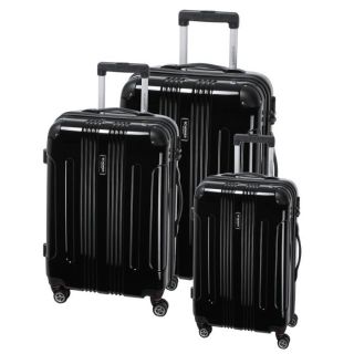 JEAN LOUIS SCHERRER 3 valises trolley 4 roues TLV Noir   Achat / Vente