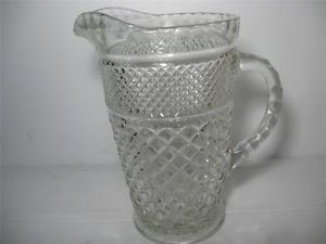 Vtg Wexford Glass Pitcher Anchor Hocking 64 oz 8 Cup Pitcher Water Ice Tea