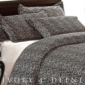 New Luxury Leopard Fur Queen Sz DOONA Duvet Quilt Cover Animal Print Bedding Set