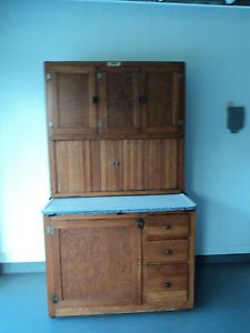 180119453 1920aposs Rare Antique Oak Hoosier Kitchen Cabinet  