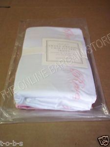 Pottery Barn Kids Sweet Dreams Crib Baby Nursery Bed Fitted Sheets Set of 2
