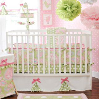 New My Baby Sam Pixie Baby Bedding in Pink Baby Girl Bedding 4 Piece Crib Set