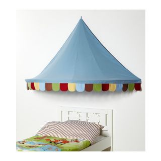IKEA Mysig Baby Kids Children Wall Bed Canopy Tent Blue Circus Play Toys New