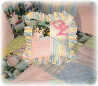 Wizard of oz Rainbow Chenille Baby Girl Crib Bedding