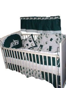Baby Nursery Crib Bedding Set w NY New York Jets Fabric