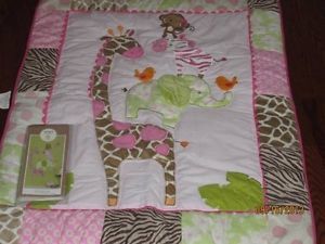 Girls Jungle Jill Baby Crib Bedding Set by Carters 2 Wall Art