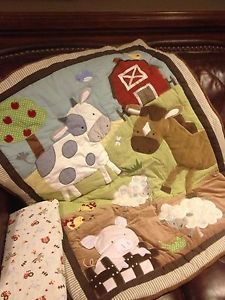 Kids Line Animal Acres 6 Piece Crib Set Baby Bedding