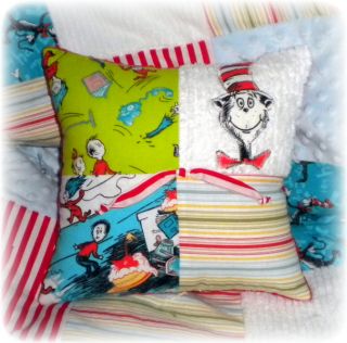 Dr Seuss Cat in Hat Chenille Baby Suess Crib Bedding