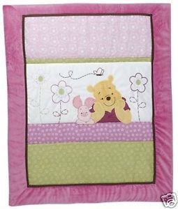 4pc Winnie The Pooh Happy Morning Baby Girl Crib Bedding Set Nursery Decor New