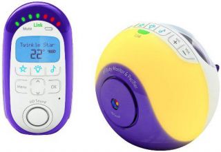 BT Digital Baby Monitor and Pacifier White Purple Lightshow  Connection