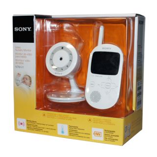 New Sony NTM V1 Color Digital Video Baby Monitor 350 Foot Range Nursery NTMV1