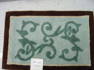 New Blue Brown Butterfly Blessings Bath Rug Mat