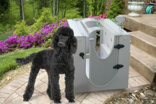Dog Bath w Hand Shower Portable Home Pet Spa Wash Enclosure Indoor Outdoor