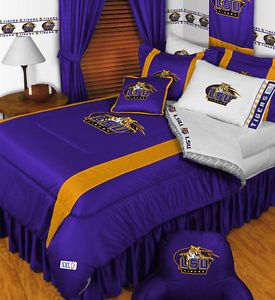 5pc New NCAA LSU Tigers Bed in Bag Ensemble Comforter Sheets Full Bedding Set