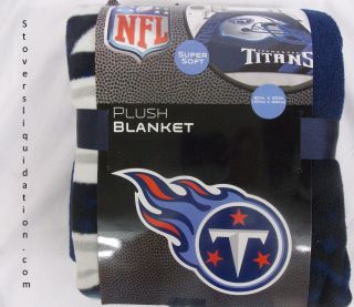New NFL Tennessee Titans Plush Blanket Throw Bed Spread 62x90
