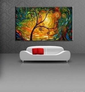 Large Modern Abstract Art Handmade Oil Painting Set Wall Decor on Canvas HB10