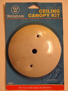 Westinghouse Ceiling Fan Light Fixtures Canopy Kit Model 70037 White