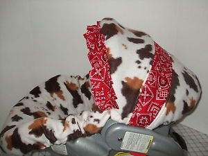 New Cutie Cowboy Cowgirl Infant Car Seat Cover Graco Fit Custom Sizes Available