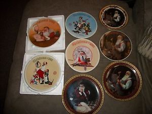 Knowles Norman Rockwell Christmas Plates