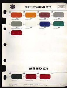 1970 Mack Truck & Trailmobile Color Chart on PopScreen