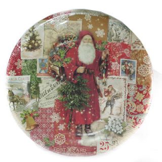 Punch Studio Holiday Dinner Plates 8ct 56155 Christmas Victorian