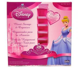 Disney Princess 5 Shelves Kids Girls Room Closet Clothes Storage Organizer