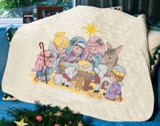Dimensions Nativity Quilt Stamped Cross Stitch Kit