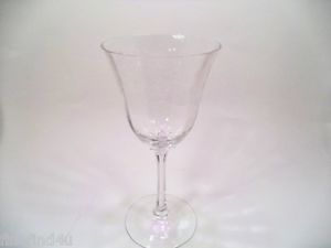 5 Lenox Castle Garden Crystal Stemmed Water Glasses Goblets Stemware