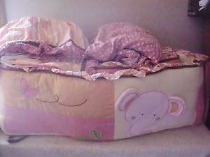 Cocalo Baby Crib Bedding Set Tropical Punch 3 Piece Set Bumpers Sheet Ruffle