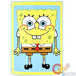 Spongebob Blanket Plush Throw Blanket 30" x 43 " Nick Jr Big Standing