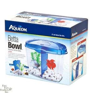 Aqueon Betta Bowl Aquarium Kit 1 2 Gallon Blue