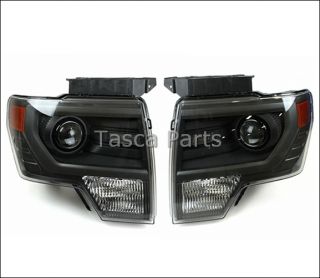 Brand New Set Pair Grey HID Headlights Decontented 2009 2013 Ford F150