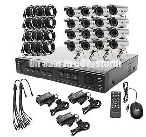 16 CH Channel CCTV Security Surveillance IR Night Vision Camera DVR System Kit