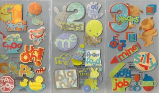 Sticko Assorted Stickers Choice Scrapbooking Baby Boy or Girl Toddlers Kids