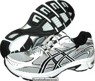 Asics Gel Impression 4 White Black Silver Mens Running Shoe 9 10 12