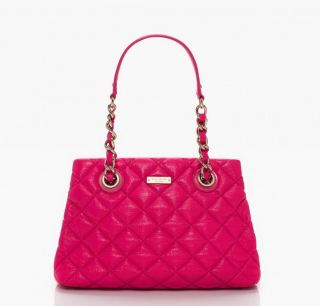 Kate Spade Gold Coast Small Maryanne Quilted Pink Leather Shoulder Bag NWT