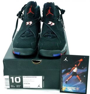 Nike Air Jordan 8 Retro VIII " Playoff " 2013 Black Red Wht Concord 305381 061