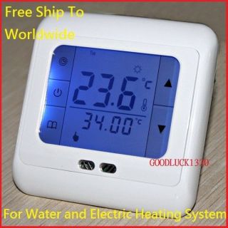 Touch Screen Underfloor Heating Thermostat Room Temperature Control 230V 24V W