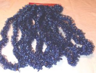 Royal Blue Coiled Rope Christmas Garland 1 1 2" x 25 ft K868