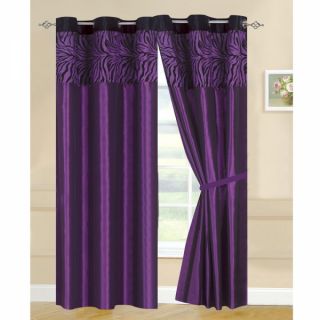 2pcs 58" x 84" Kelly Blackout Grommet Curtains Panels Window Coverings Purple