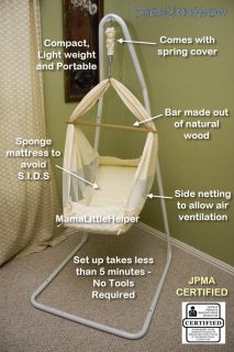 Baby Hammock Cradle Bassinet Crib Bed Stand Portable