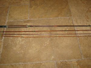 Vintage P K Modernist Split Bamboo Tonkin Cane Fly Fishing Rod 9 Feet Long