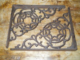 6 Cast Iron Antique Style Large Web Brackets Garden Braces Shelf Bracket