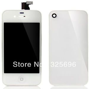 White iPhone 4 Front LCD Touch Screen Glass Touch Panel Assembly Back Cover