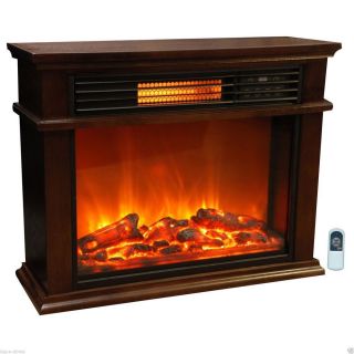 New Electric Infrared Fireplace Space Heater Remote Wood Portable Room Blanket