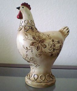French Country Rooster Vintage Figurine Home Decor Accent